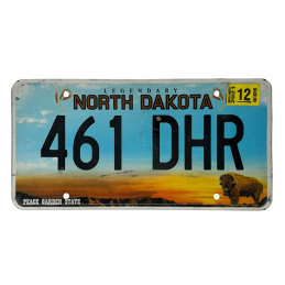 Placă de înmatriculare Dakota de Nord