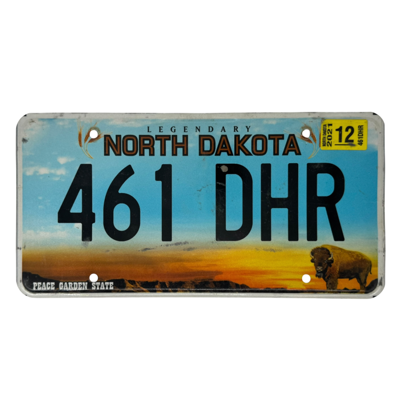 Placă de înmatriculare Dakota de Nord