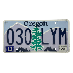 Placă de înmatriculare Oregon