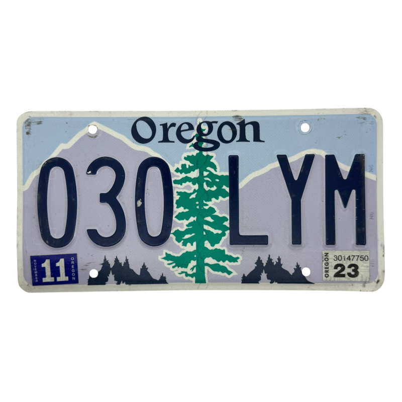 Placă de înmatriculare Oregon