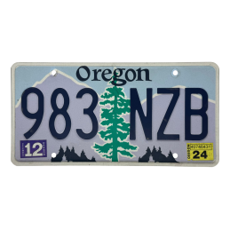 Placă de înmatriculare Oregon