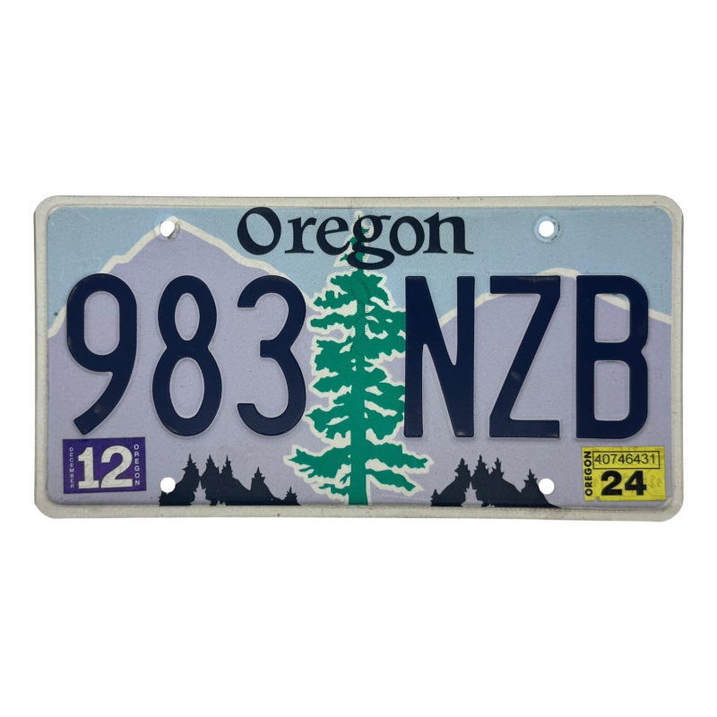 Placă de înmatriculare Oregon