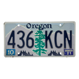 Placă de înmatriculare Oregon