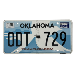 Placă de înmatriculare Oklahoma