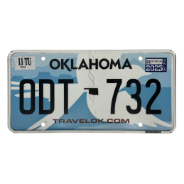 Placă de înmatriculare Oklahoma