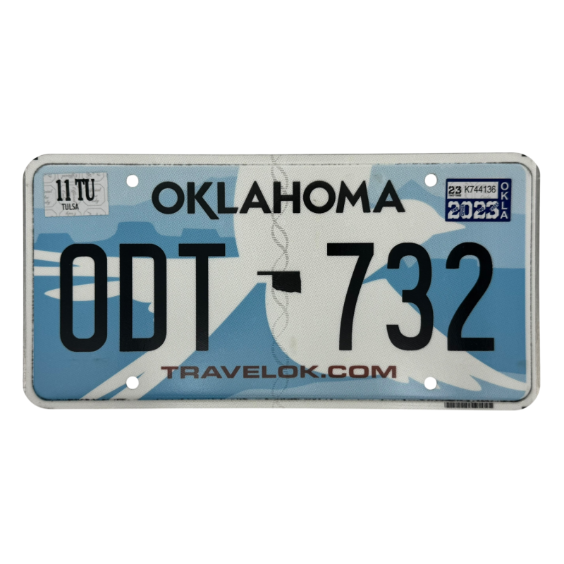 Placă de înmatriculare Oklahoma