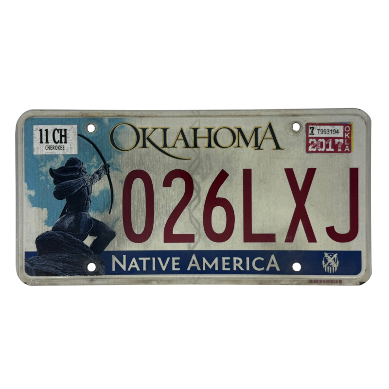 Placă de înmatriculare Oklahoma