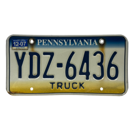 Placă de înmatriculare din Pennsylvania
