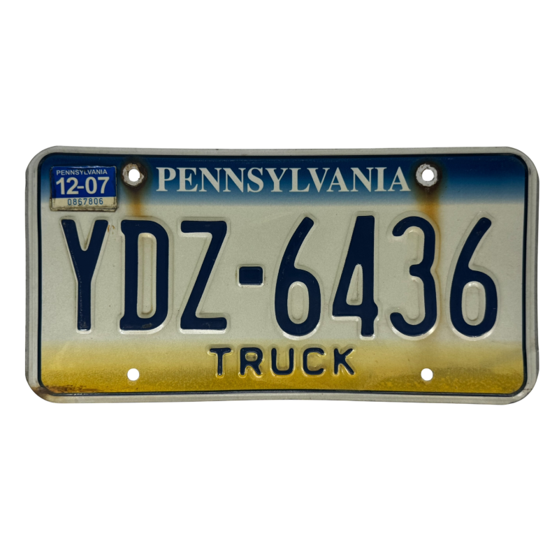 Placă de înmatriculare din Pennsylvania