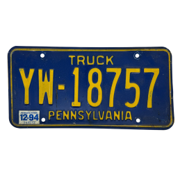 Placă de înmatriculare din Pennsylvania