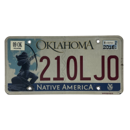 Placă de înmatriculare Oklahoma