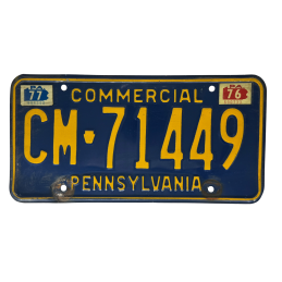 Placă de înmatriculare din Pennsylvania