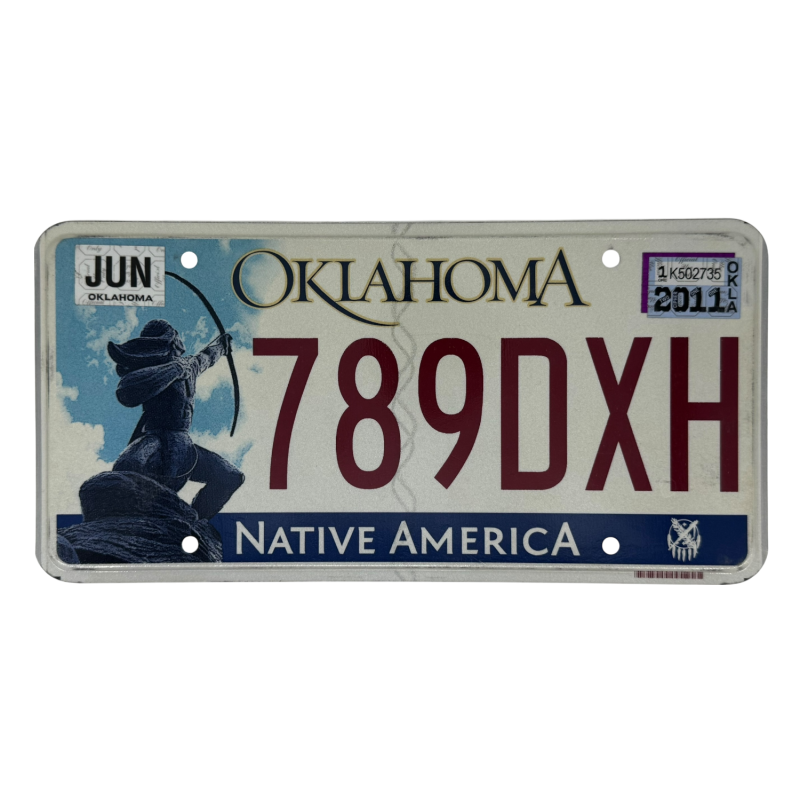 Placă de înmatriculare Oklahoma