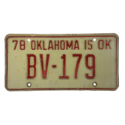 Placă de înmatriculare Oklahoma