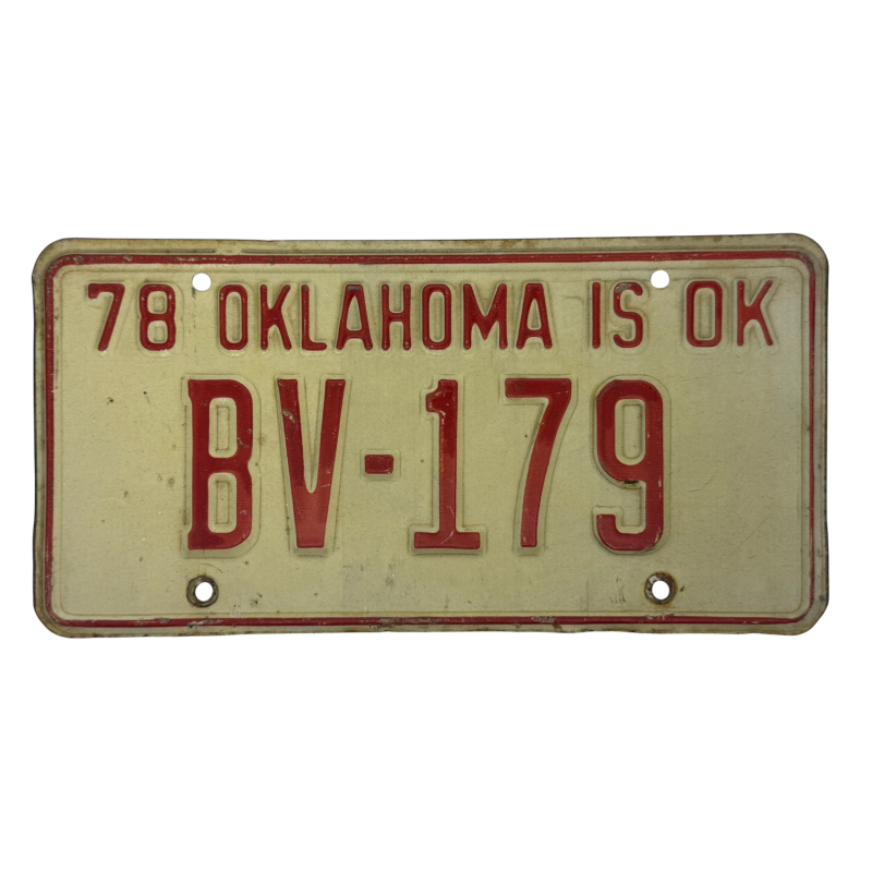 Placă de înmatriculare Oklahoma
