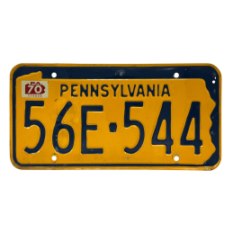 Placă de înmatriculare din Pennsylvania