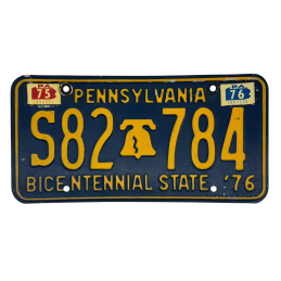 Placă de înmatriculare din Pennsylvania