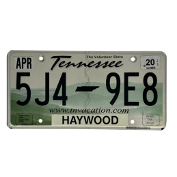 Placă de înmatriculare Tennessee