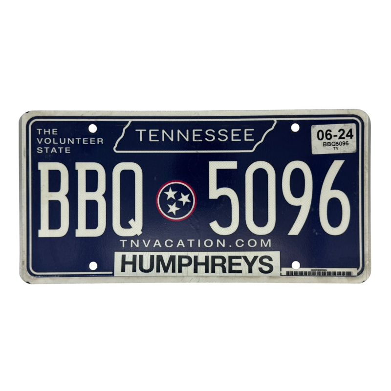 Placă de înmatriculare Tennessee