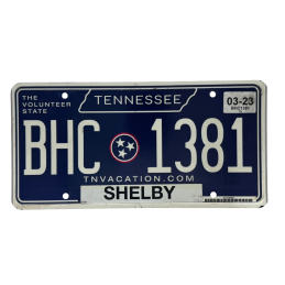 Placă de înmatriculare Tennessee