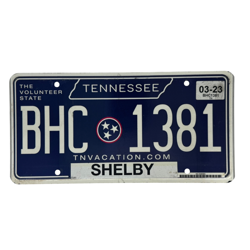 Placă de înmatriculare Tennessee