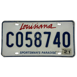 Placă de înmatriculare din Louisiana