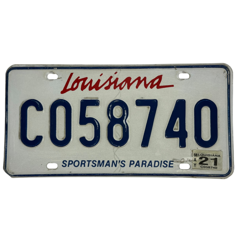 Placă de înmatriculare din Louisiana