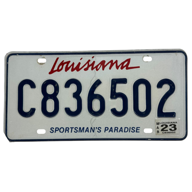 Placă de înmatriculare din Louisiana