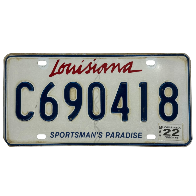 Placă de înmatriculare din Louisiana