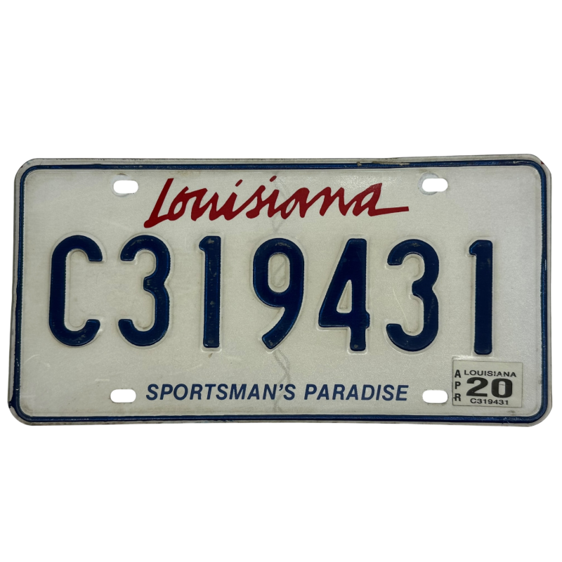 Placă de înmatriculare din Louisiana