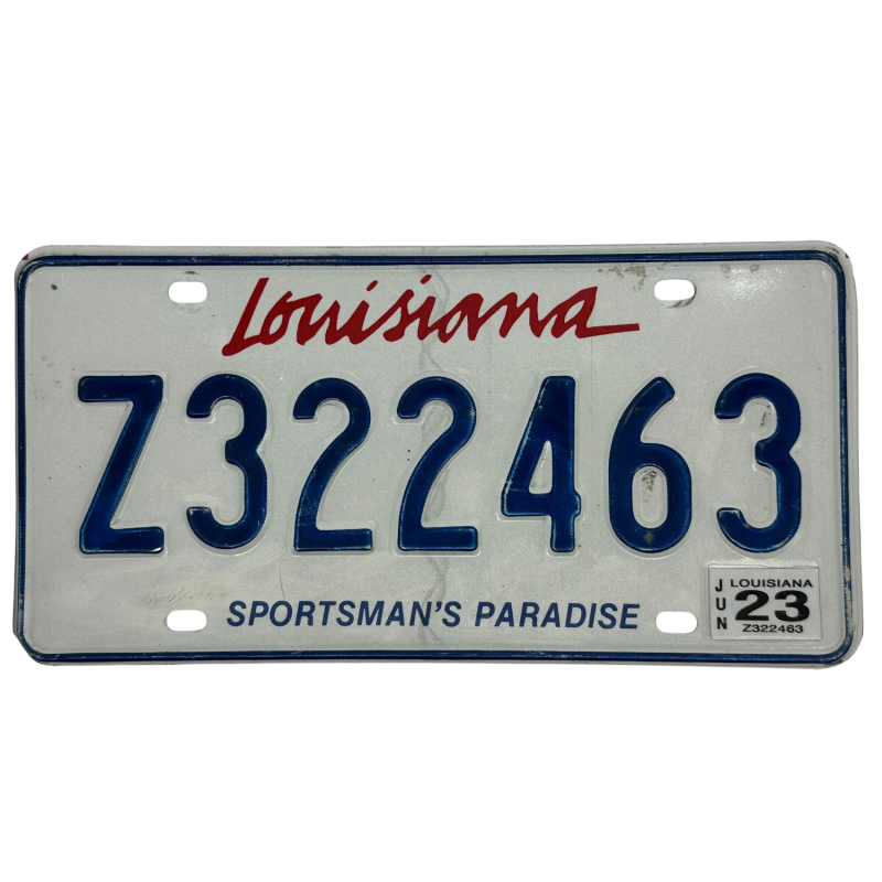 Placă de înmatriculare din Louisiana