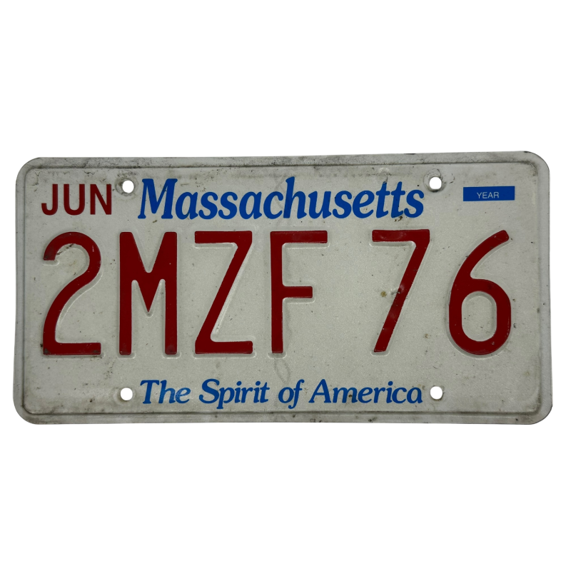 Placa de înmatriculare din Massachusetts
