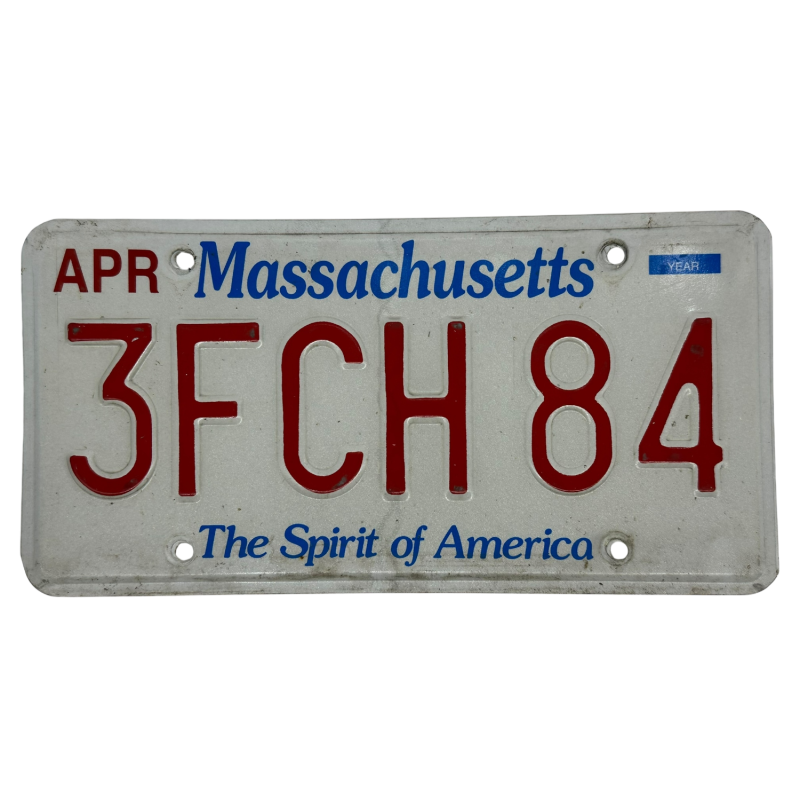 Placa de înmatriculare din Massachusetts