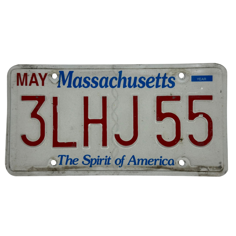 Placa de înmatriculare din Massachusetts