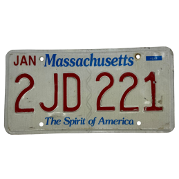 Placa de înmatriculare din Massachusetts