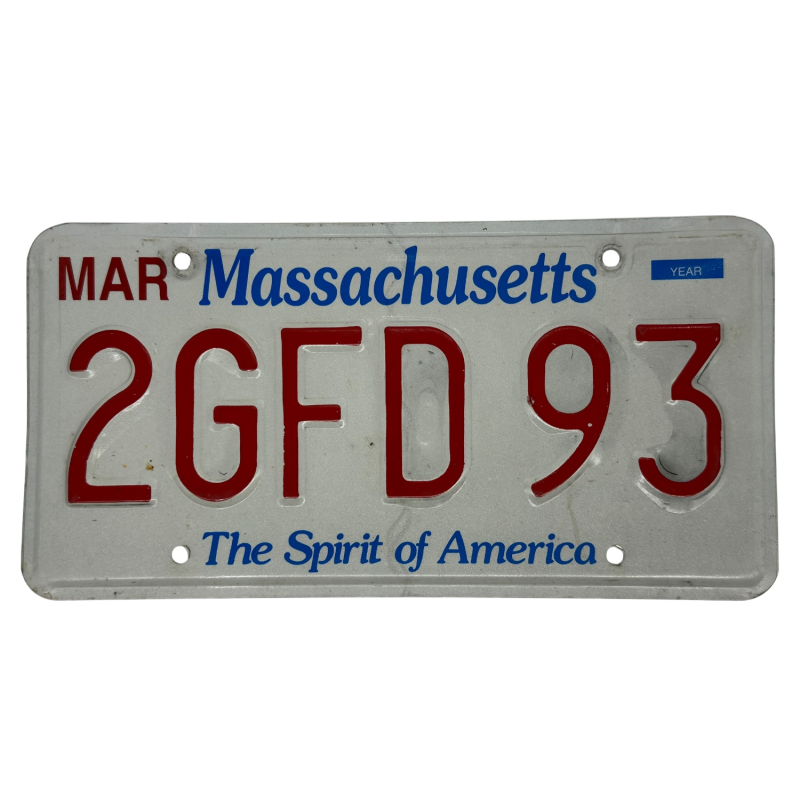 Placa de înmatriculare din Massachusetts