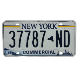 Placă de înmatriculare din New York