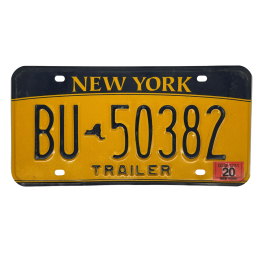 Placă de înmatriculare din New York