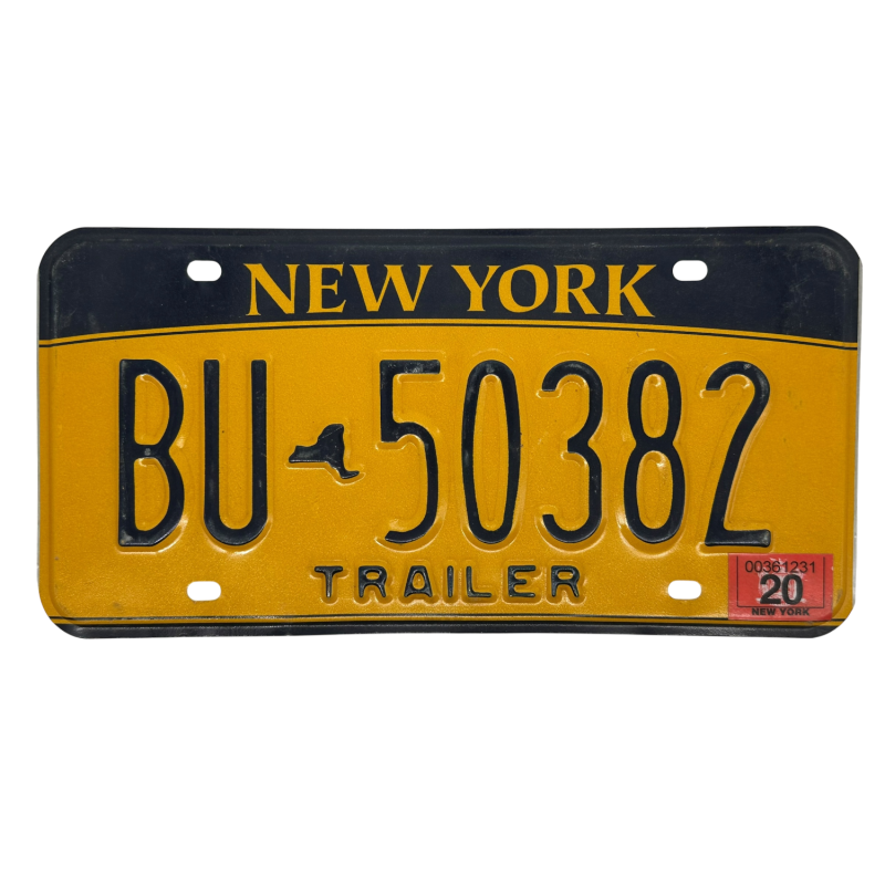 Placă de înmatriculare din New York