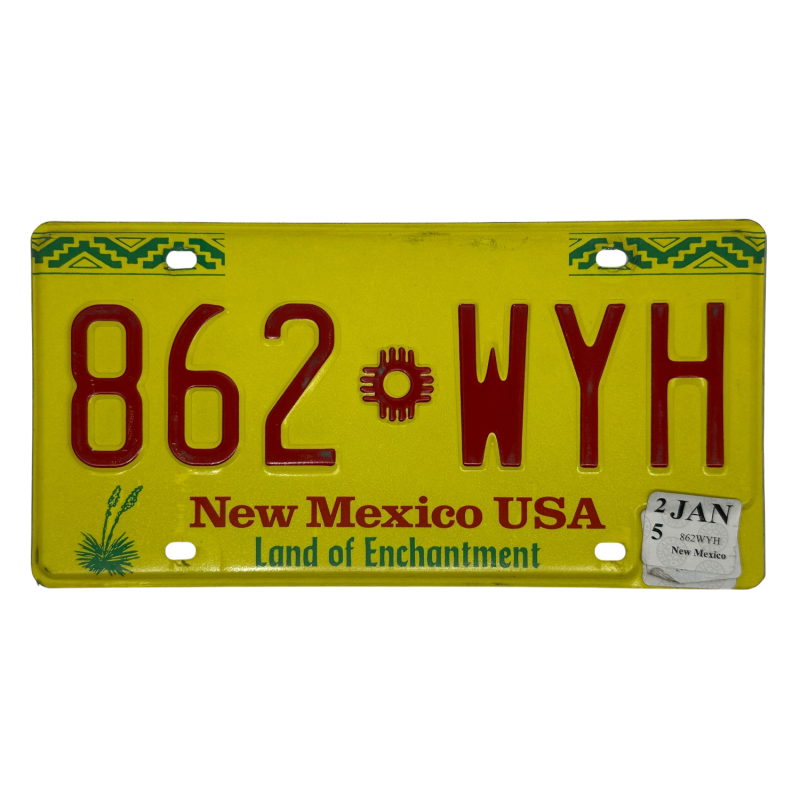 Placă de înmatriculare New Mexico