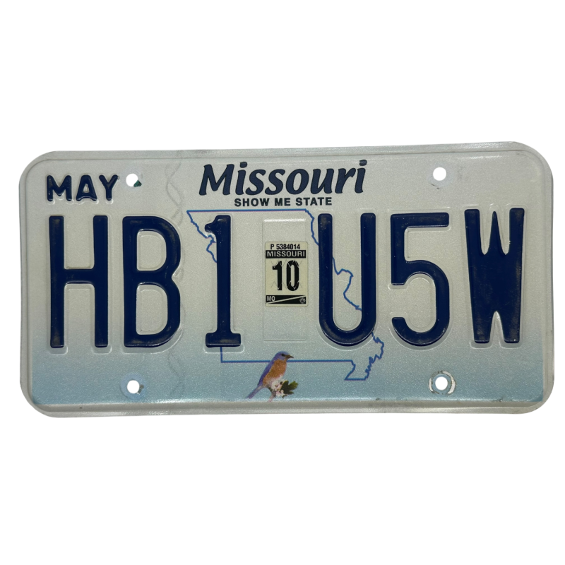 Placă de înmatriculare Missouri