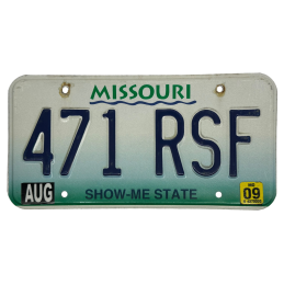 Placă de înmatriculare Missouri