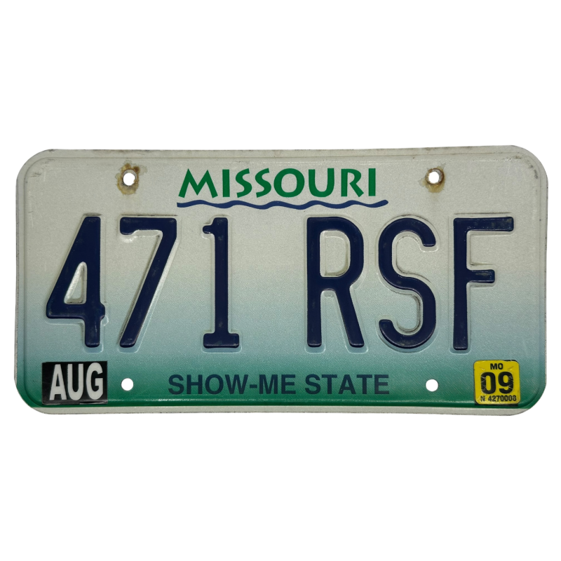 Placă de înmatriculare Missouri