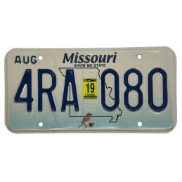 Placă de înmatriculare Missouri