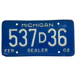 Placă de înmatriculare Michigan