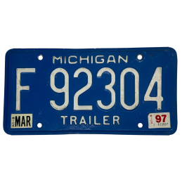Placă de înmatriculare Michigan