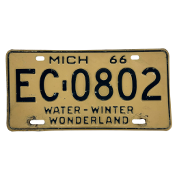 Placă de înmatriculare Michigan