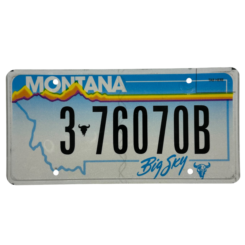 Placă de înmatriculare Montana