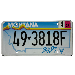 Placă de înmatriculare Montana