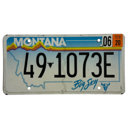 Placă de înmatriculare Montana